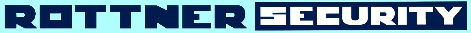 Logo RottnerSecurity Blautöne Nebeneinander