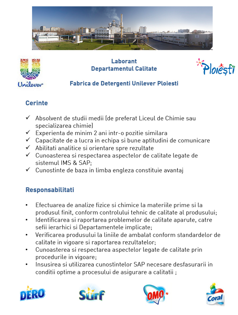 Anunt Laborant HC