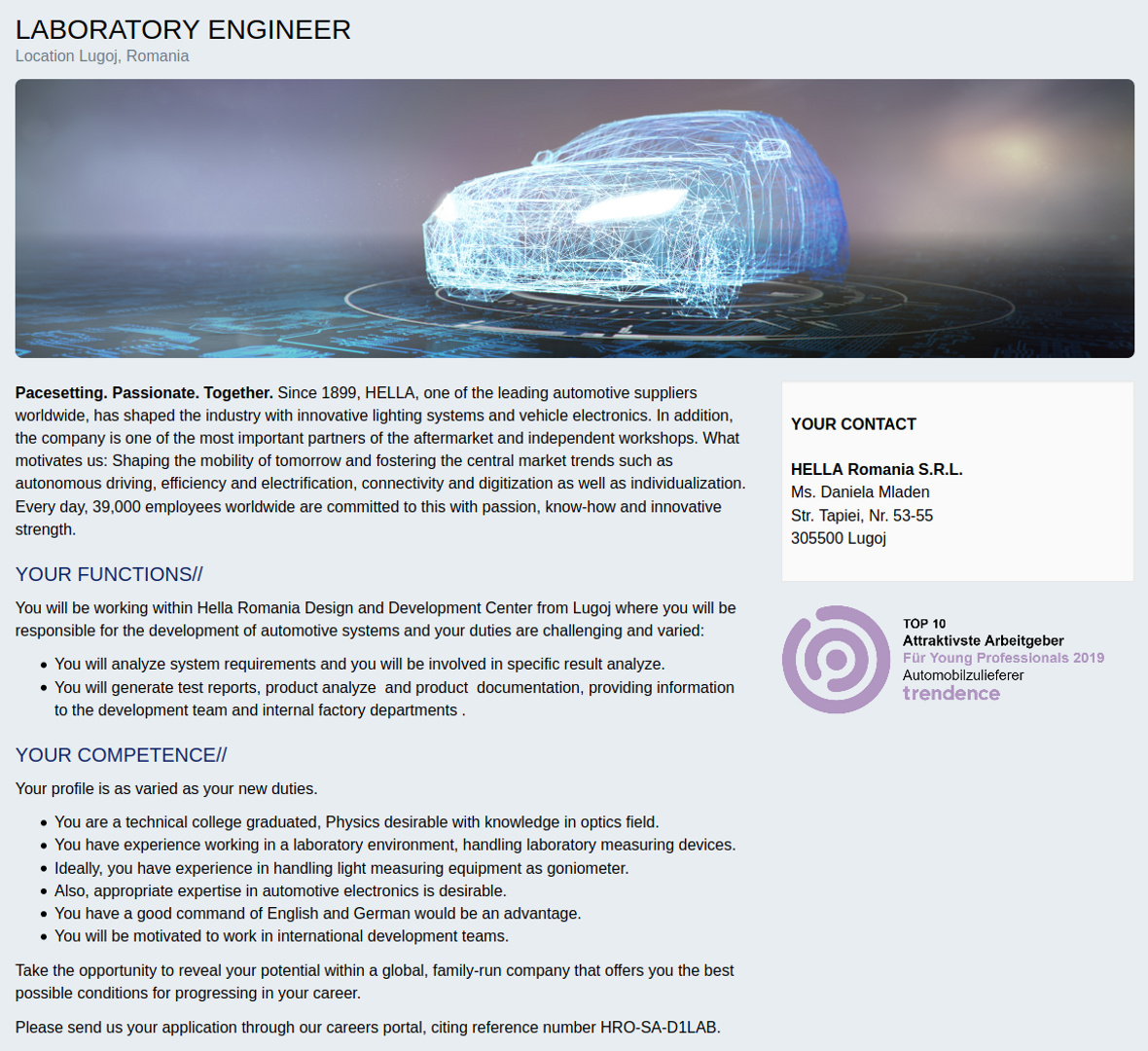 laboratory engineer