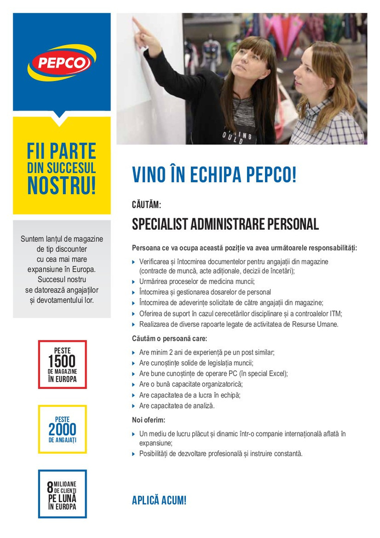 Specialist Administrare Personal