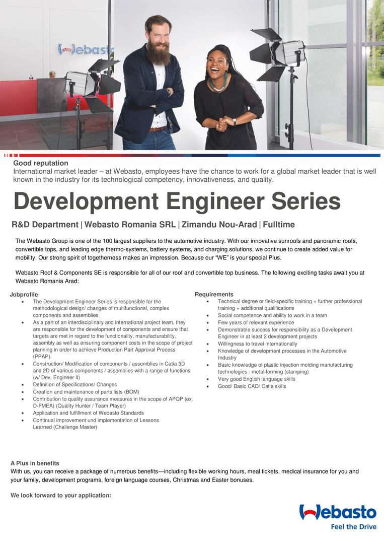 Development engineer serie-1