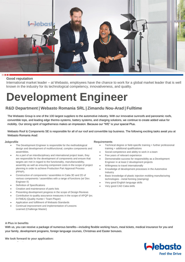 Development engineer