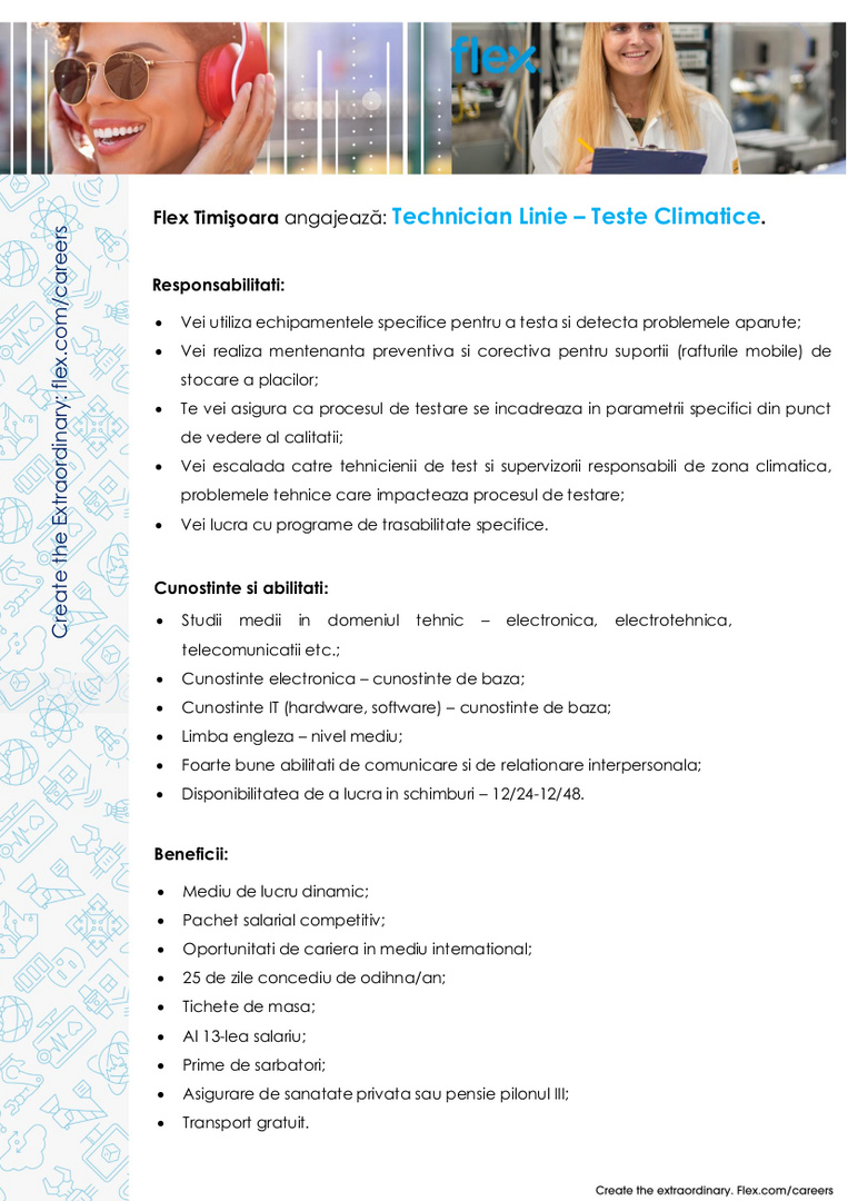 Anunt extern - Technician Line - Teste Climatice