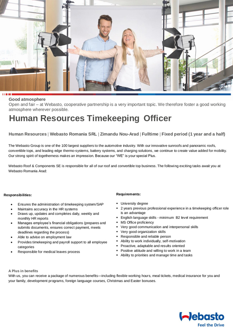 HR Timekeeping Officer