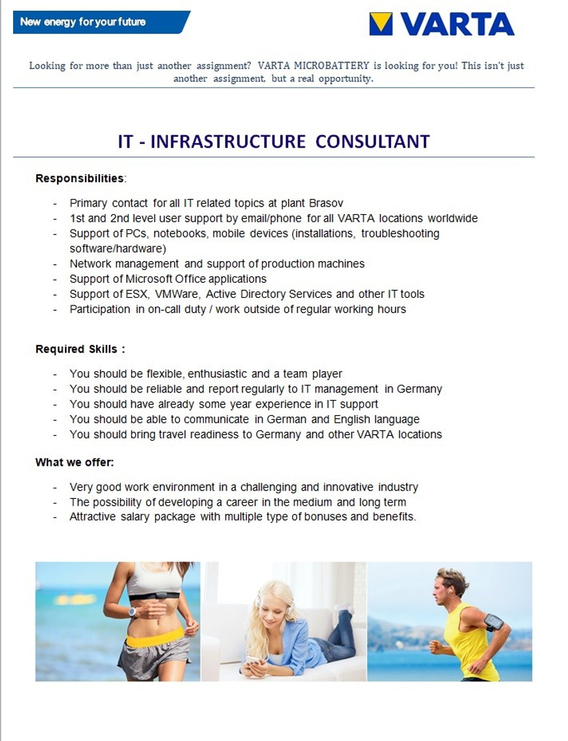 IT - Infrastructure consultant