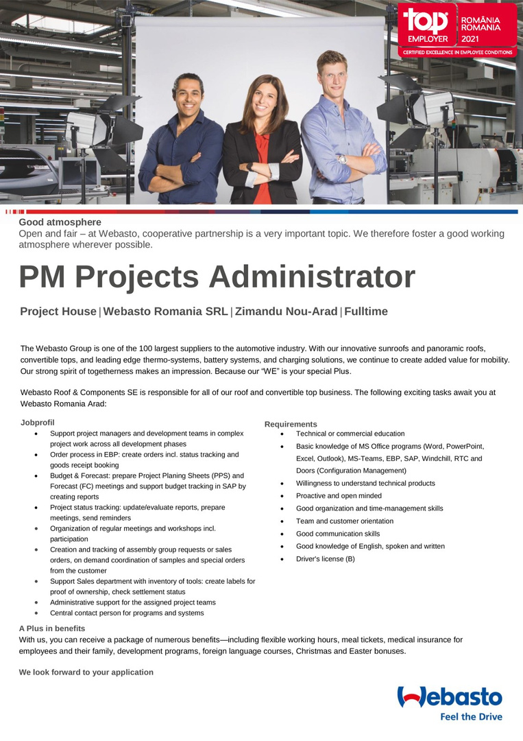PM Projects Administrator 