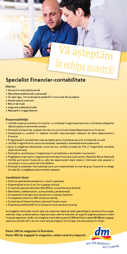 Specialist Financiar Contabilitate