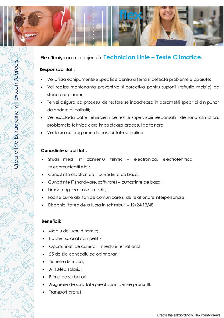 Anunt extern - Technician Line - Teste Climatice