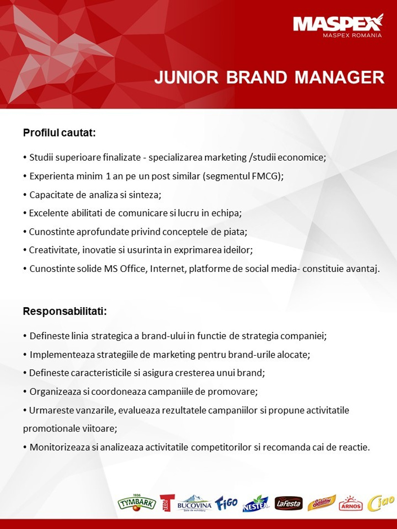 JUNIOR BRAND MANAGER