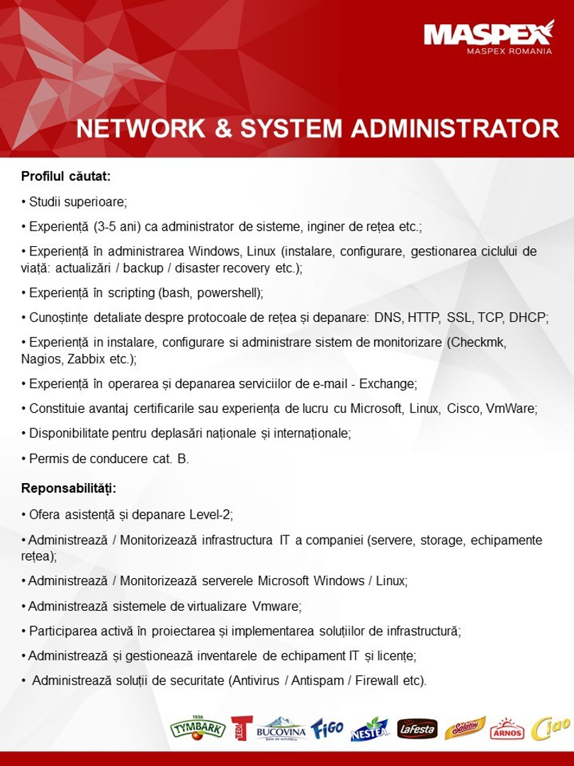 NETWORK & SYSTEM ADMINISTRATOR