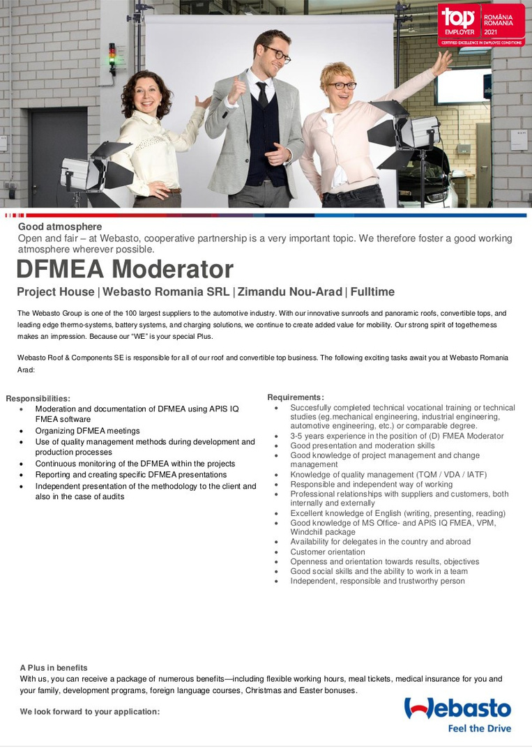 DFMEA Moderator